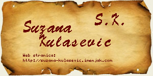 Suzana Kulašević vizit kartica